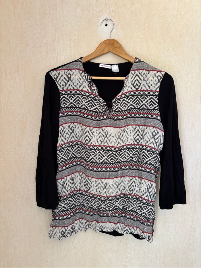 Blouse à motifs
