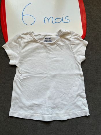Teeshirt crème Kiabi 6 mois