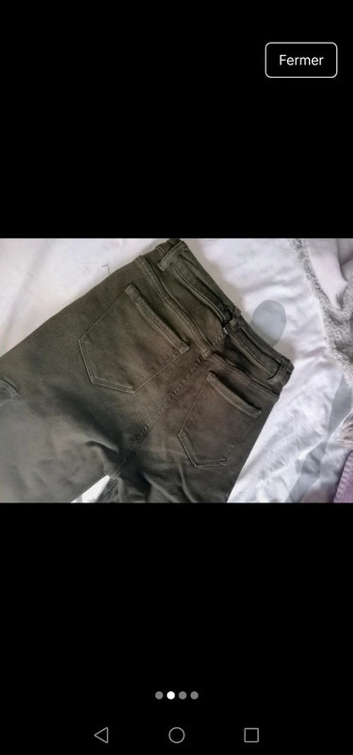 Jeans cargo vert kaki - photo numéro 2