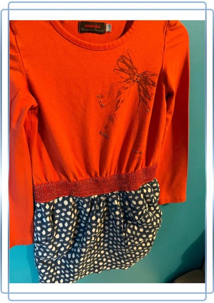 Robe bi matière 6 ans catimini