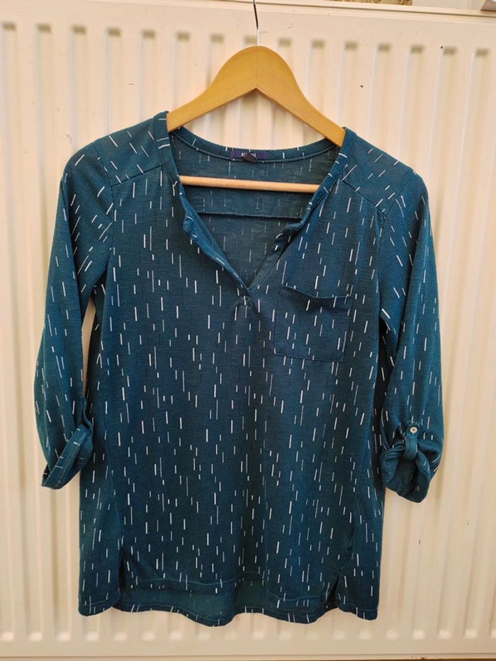💚Tunique verte à motifs taille S Kiabi