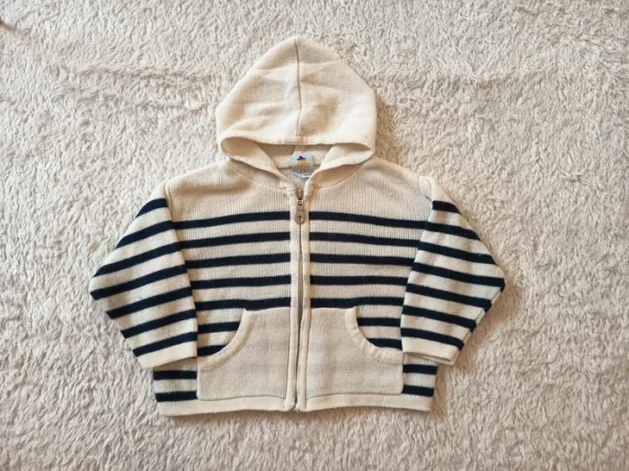 Gilet zippé à capuche L.E.M en 6M mixte