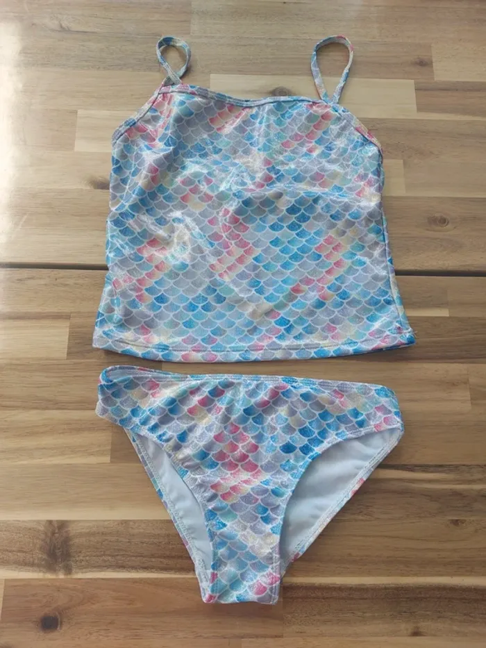 Maillot de bain 2 pièces brillant