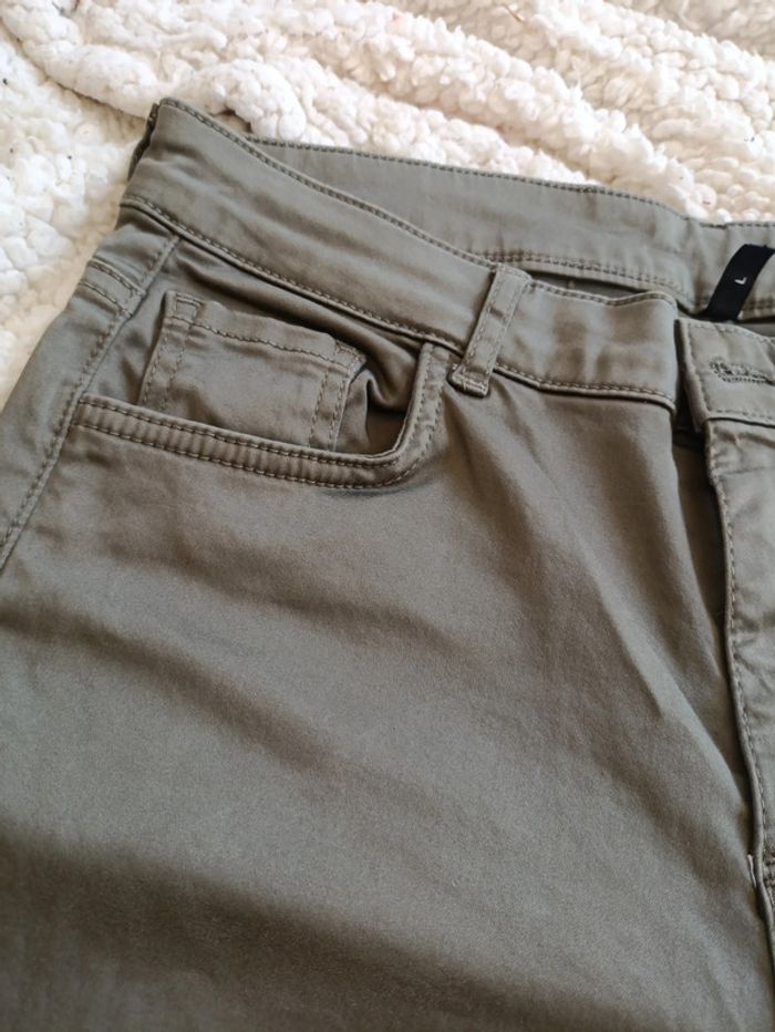 Pantalon droit beige clair Calzedonia taille L - photo numéro 2