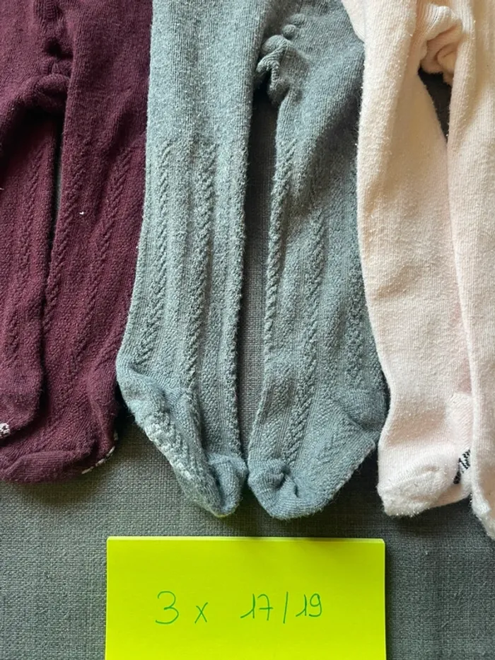 3 collants taille 17/19 - photo numéro 2