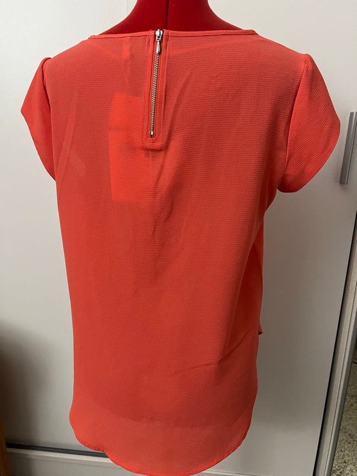 Blouse fluide manches courtes orange Only - photo numéro 5