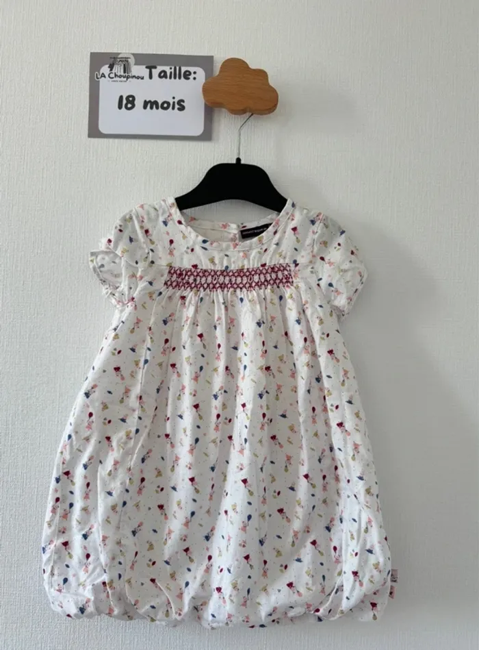 Robe blanche - taille 18 mois 🌸