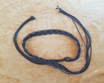 Ceinture tressée à nouer