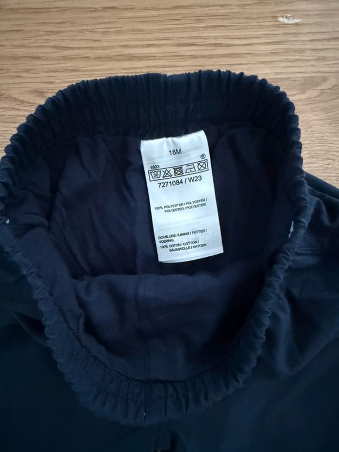 Pantalon marine doublé 18 mois garçon - photo numéro 3