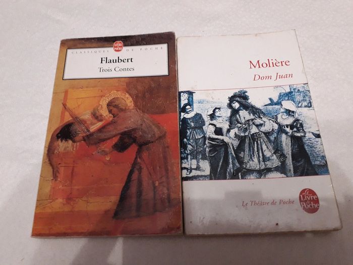 Lot 2 livres de poche Dom Juan de Molière/Trois contes de Flaubert