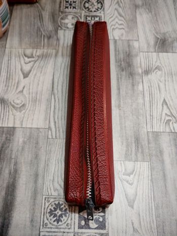 Vintage trousse 21 cm avec fermeture marque eclair