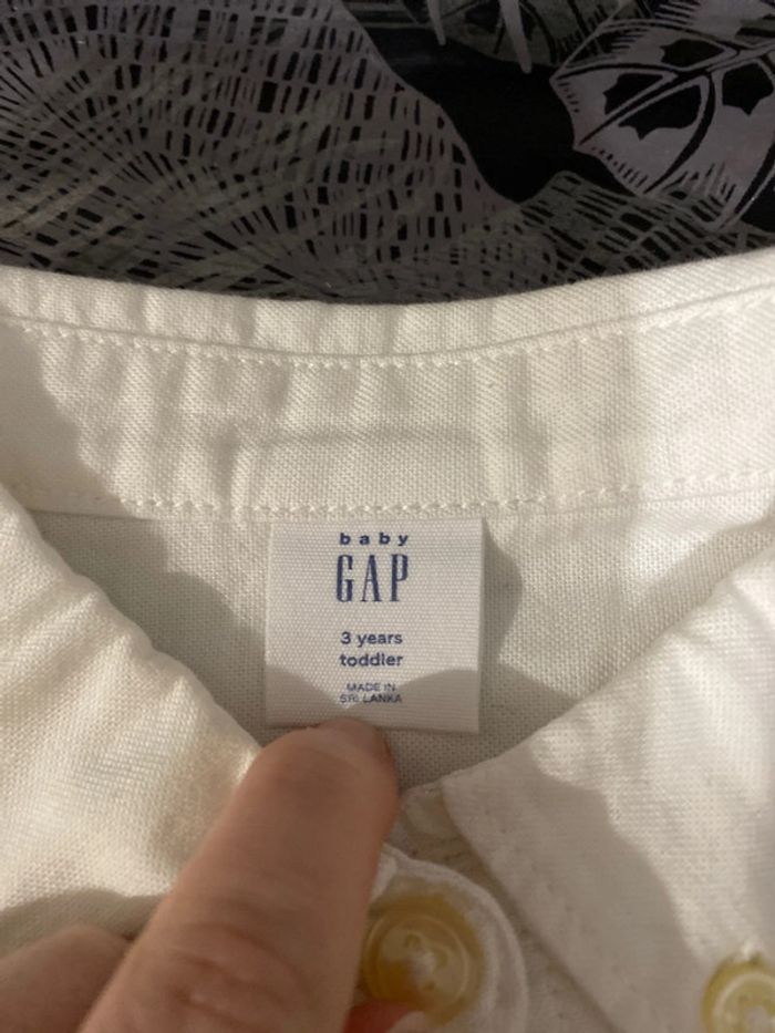 Chemise blanche gap avec ours - photo numéro 3