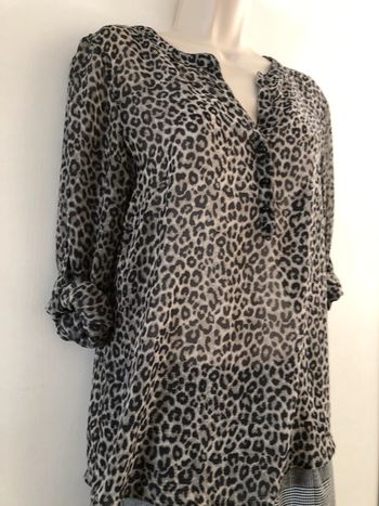 Chemise Tom&Taylor taille 36 Motif léopard