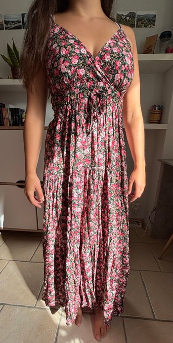 Robe longue fleurie