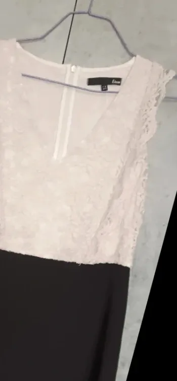 Robe col V en dentelle – Etam – Taille 36