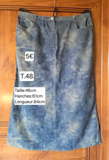 Jupe mi longue taille 48