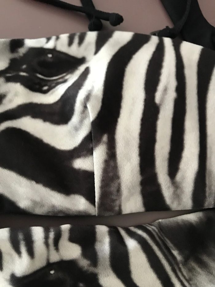 Maillot Zébré Stradivarius Xs - photo numéro 3