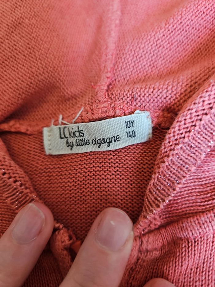 Gilet zippé corail Lc Kids 10 ans - photo numéro 4