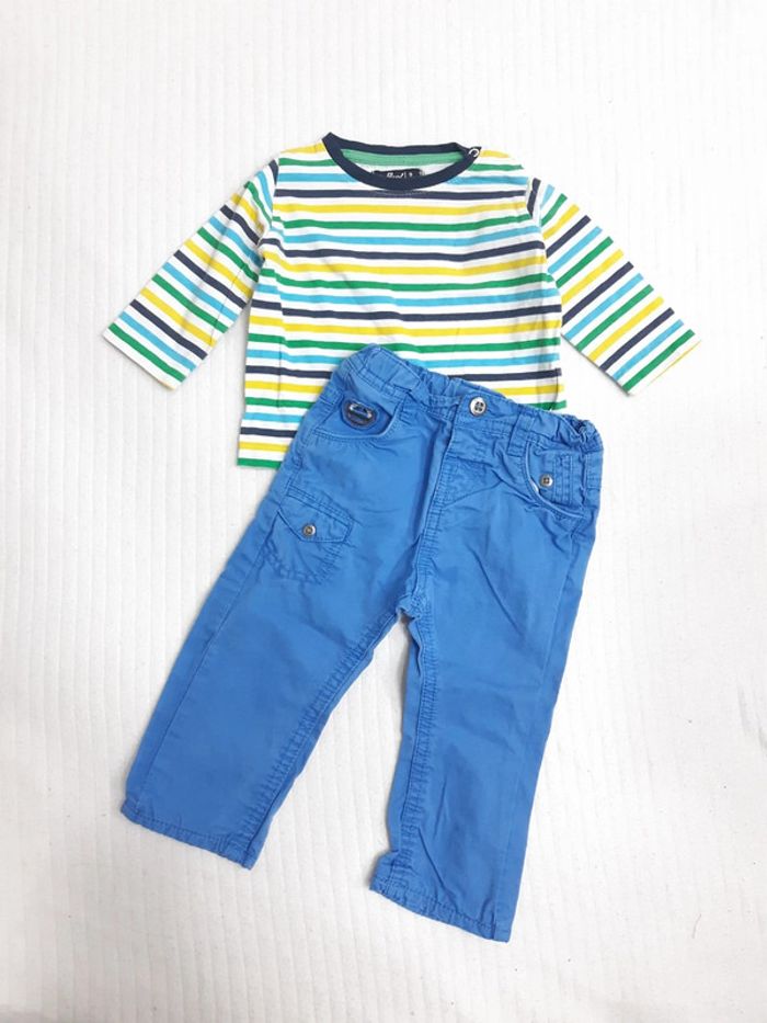 Tenue haut manches longues et pantalon 9 mois