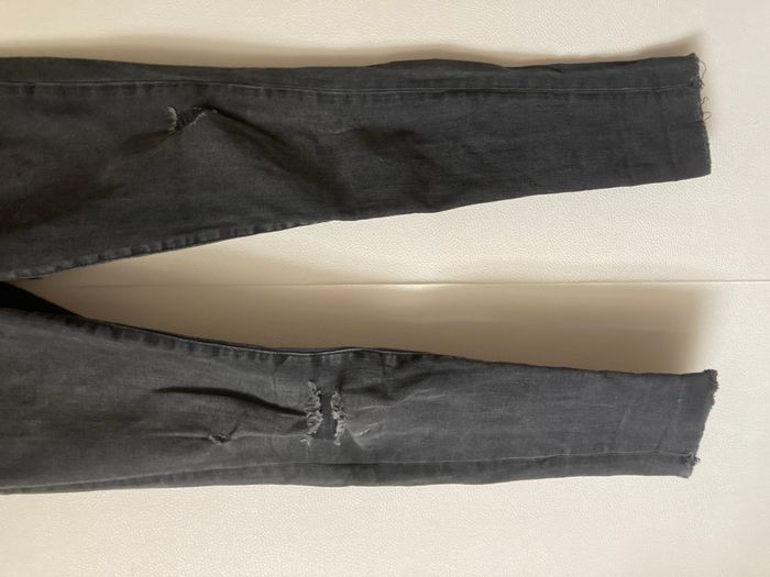 jeans noir skinny troué femme - photo numéro 4