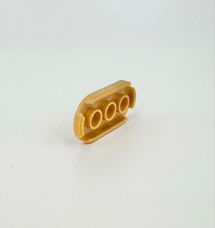 Lego Accessoires Space : Tile round 2x4 Bleu ovale Logo Café Fleur - NEUF - photo numéro 4