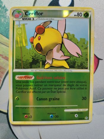 Carte pokémon Ceriflor 28/95 - reverse