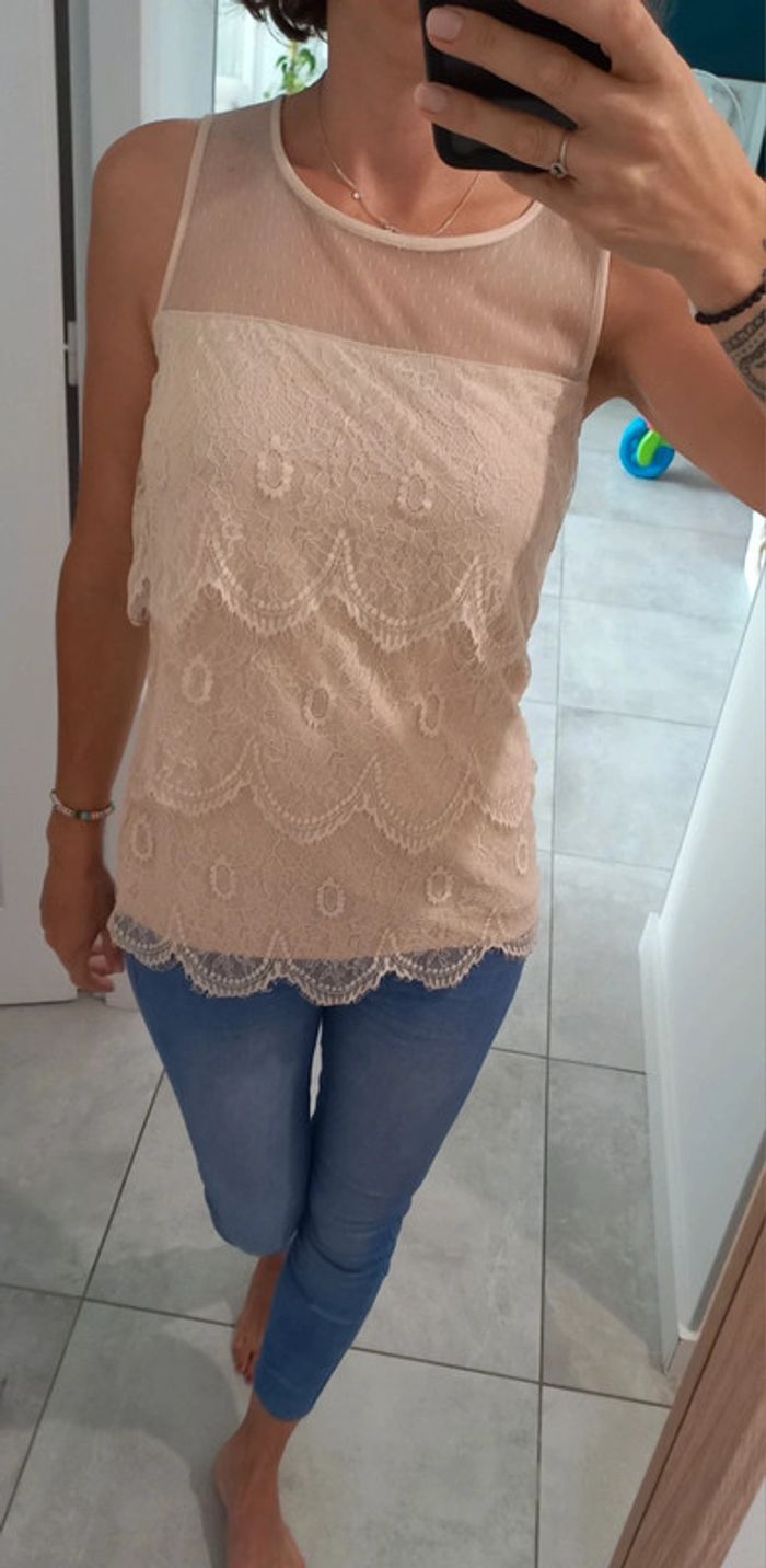 Blouse à dentelles