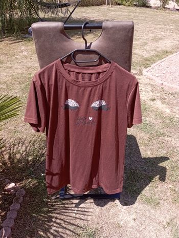 T-shirt yeux marron taille xl 44/46