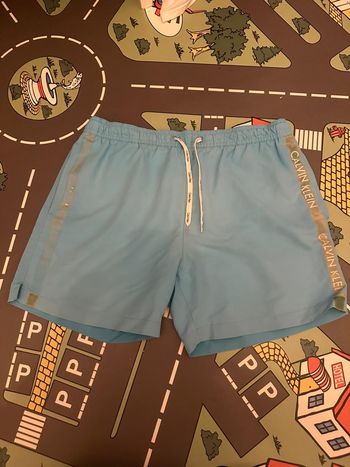 Short de bain Calvin Klein Bleu ciel