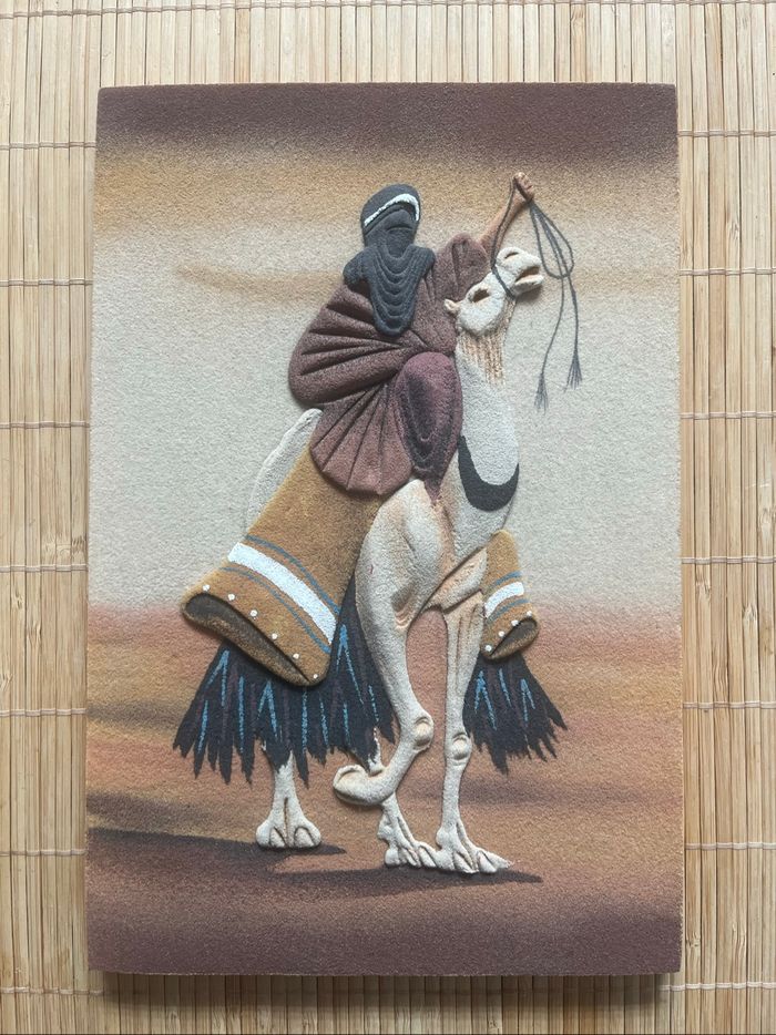 Tableau esprit berbère en relief – 20x30 cm - photo numéro 2