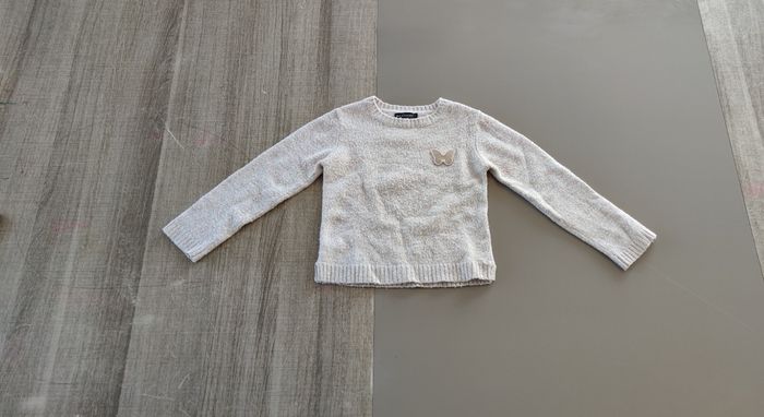 Joli Pull Fille In Extenso - Rose Vif/Clair - Papillon - Taille 5 ans