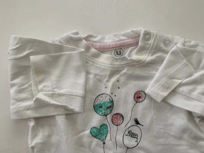 Lot fille de 3 t-shirts manches longues 6m - photo numéro 8