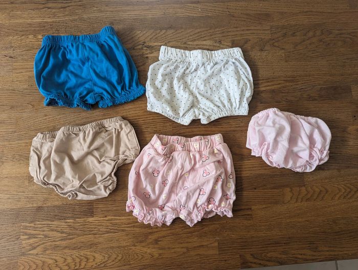 Lot short bébé filles 6 mois