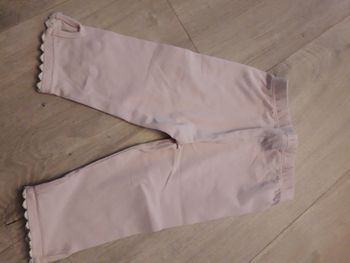 Legging pantacourt rose pale