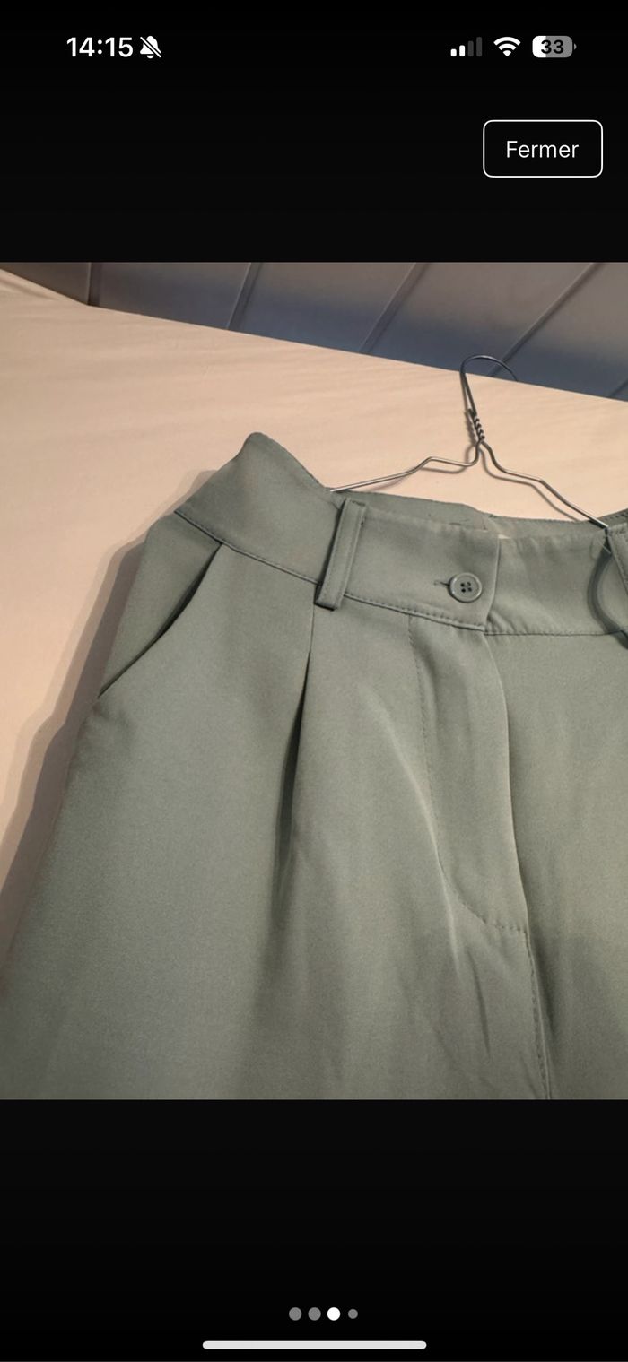 Pantalon tailleur bleu - photo numéro 3