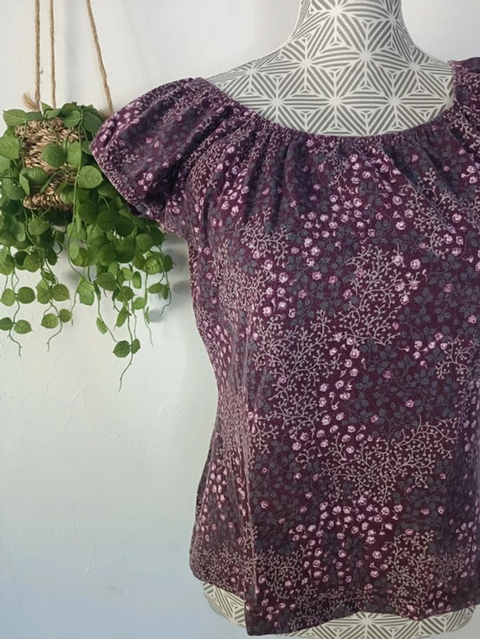 🌸 Tee-shirt Fleurie taille XL - photo numéro 2
