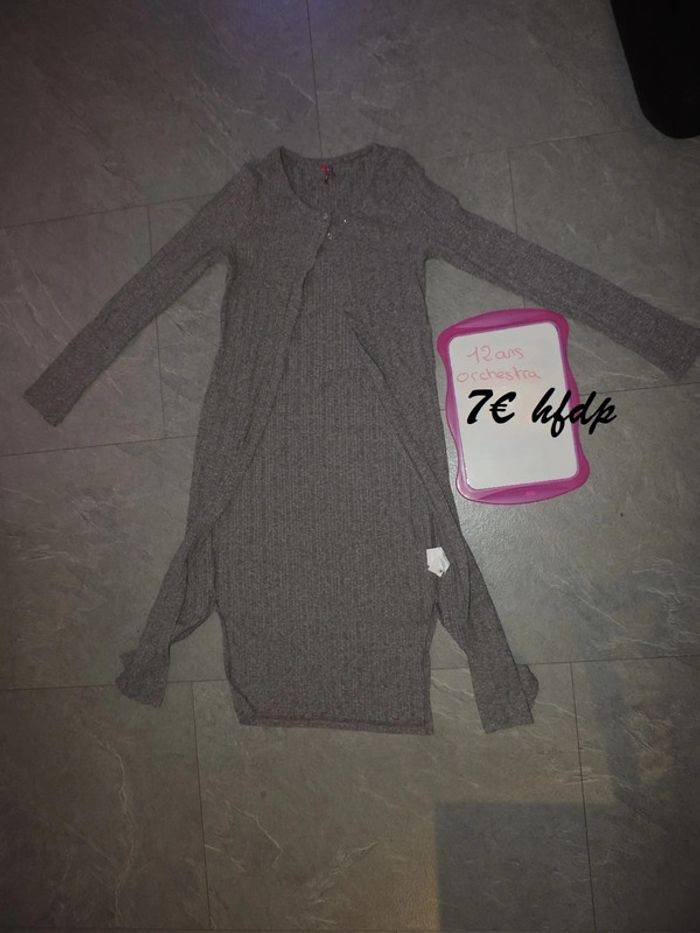 gilet long orchestra taille 12 ans