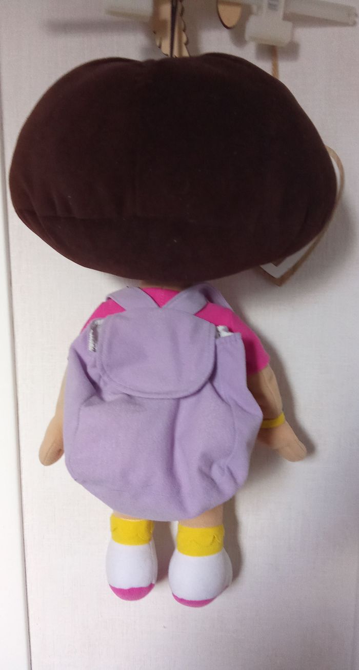 Grande peluche dora  l'exploratrice 50 cm , rose, orange - photo numéro 2