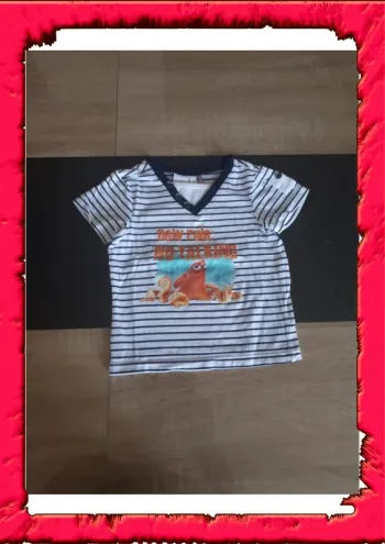 Tshirt marinière disney Nemo 9 mois