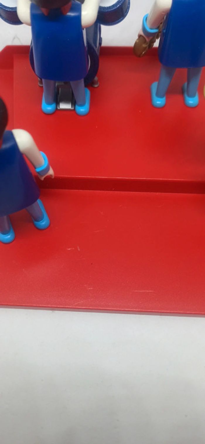 groupe de musiciens vintage avec instruments de musique et scène playmobil - photo numéro 11