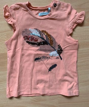 T-shirt plumes IKKS 18 mois