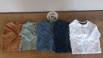 Lot 5 hauts Kiabi 3 mois en très bon état