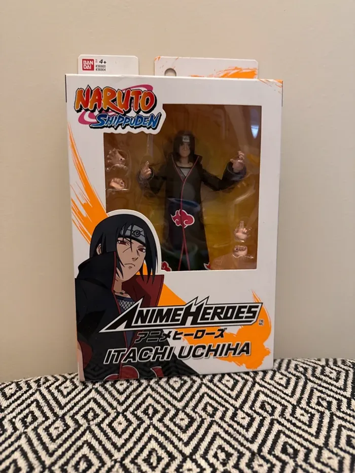 Bandai -Naruto Shippuden - Figurine Anime Heroes 17 cm Itachi Uchiwa - 4 ans et +