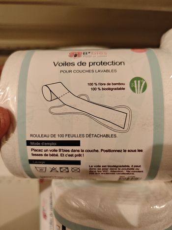 Voile de protection pour couche lavable