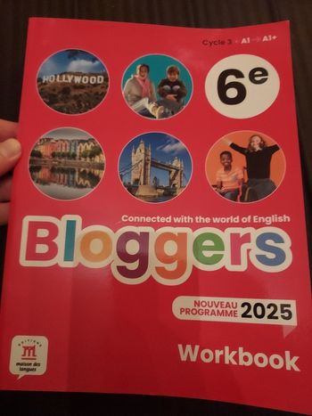 Workbook d’anglais Bloggers 6e –