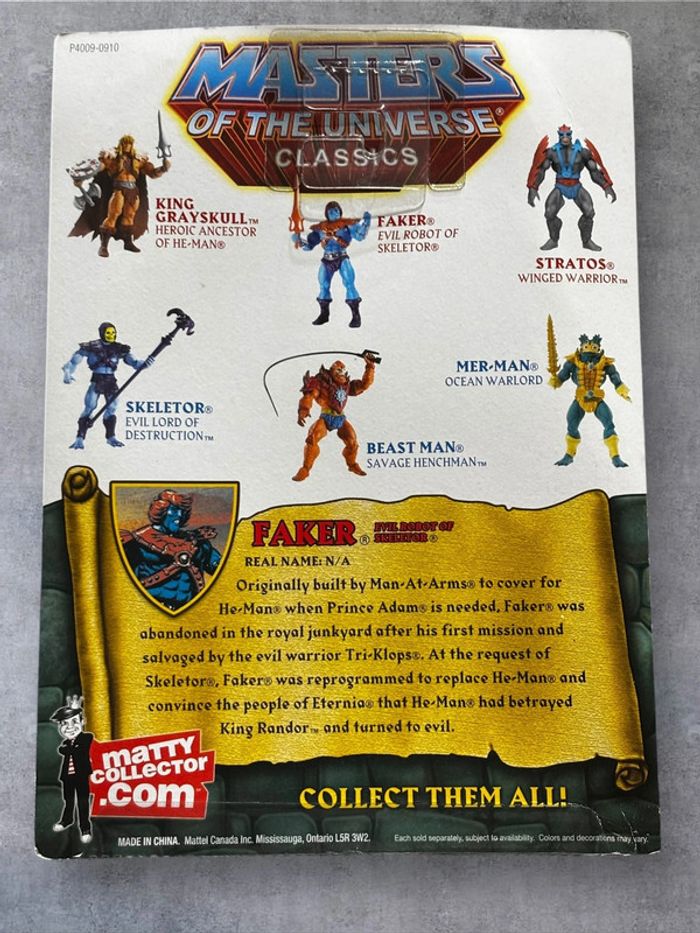 Figurine Neuve – Maîtres de l’Univers Classics – Faker (MOTUC) - photo numéro 2