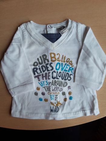 Tee-shirt manches longues 3 mois