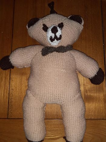 Ourson tricoté main