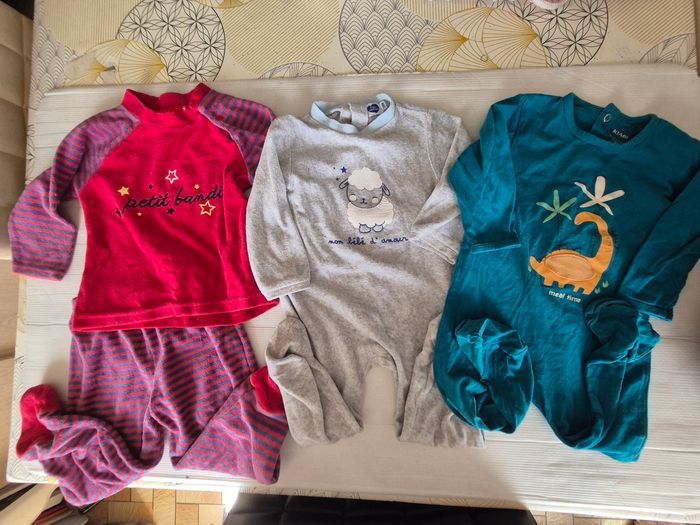 Lot de 3 pyjamas garçon 18 mois