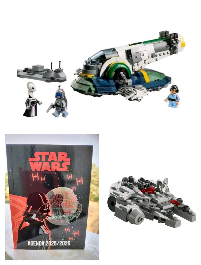 Lego star wars le vaisseau Jango fett le Millenium Falcon miniature et agenda - photo numéro 2
